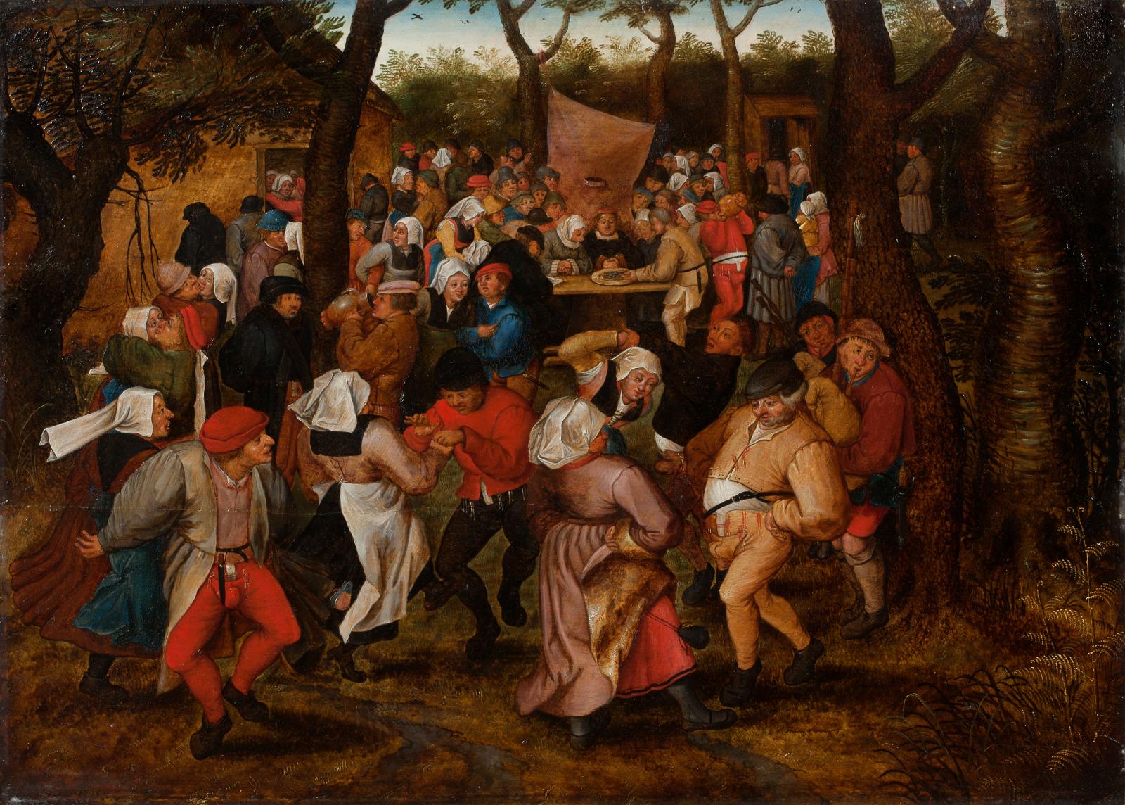 A Rowdy Dance by Pieter II Bruegel the Younger