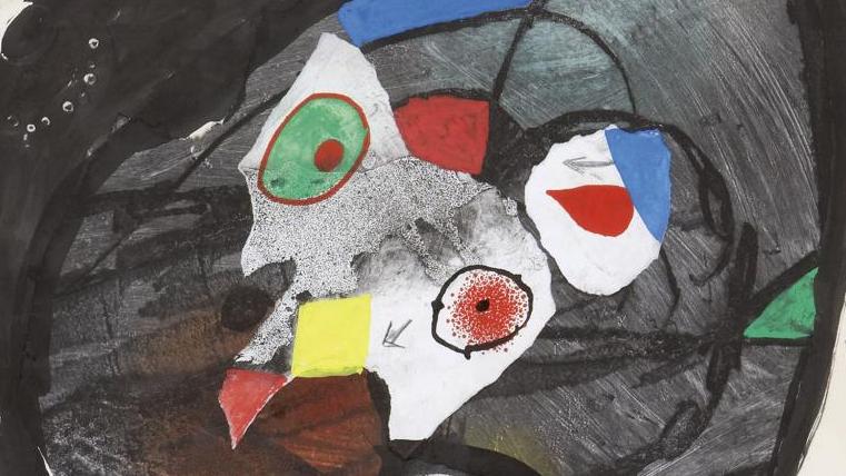 Joan Miró (1893-1983), Le Fantôme de l’atelier, 1981, gouache, aquarelle, encre,... À New York, les nouveaux défis de la Tefaf