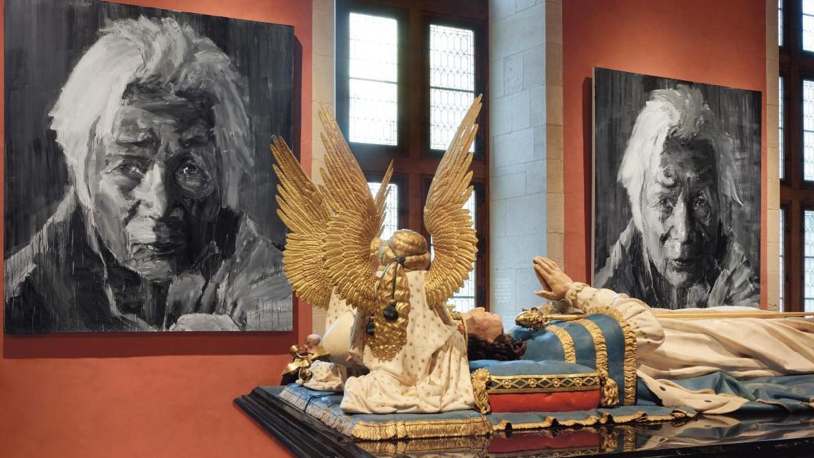 Yan Pei-Ming a installé certains de ses tableaux dans la salle des Gardes, aux côtés... Splendeur et réussite du musée de Dijon