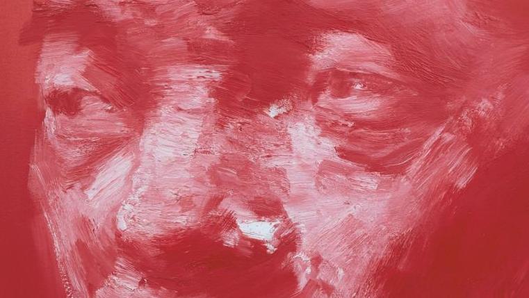 Yan Pei-Ming (né en 1960), Autoportrait, 2002, huile sur toile, 130 x 200 cm. Estimation :... Yan Pei-Ming par lui-même