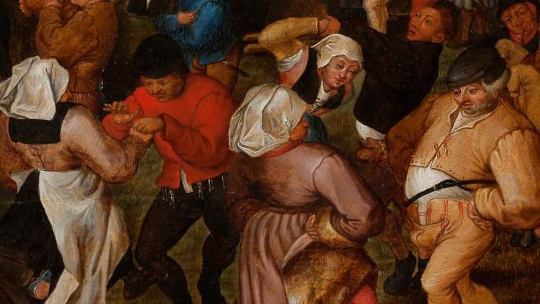 Pieter II Bruegel, dit le Jeune (1564-1638), Les Noces villageoises, 1615, huile... Pieter II Bruegel sur un rythme effréné