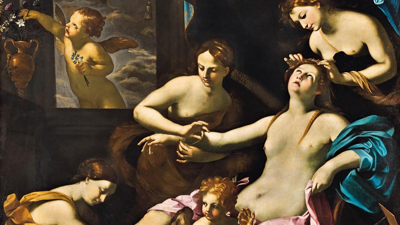 Guido Reni (1575-1642), Toilette der Venus (La Toilette de Vénus), vers 1622-1623,... Une Vénus de Guido Reni  pour le duc de Mantoue