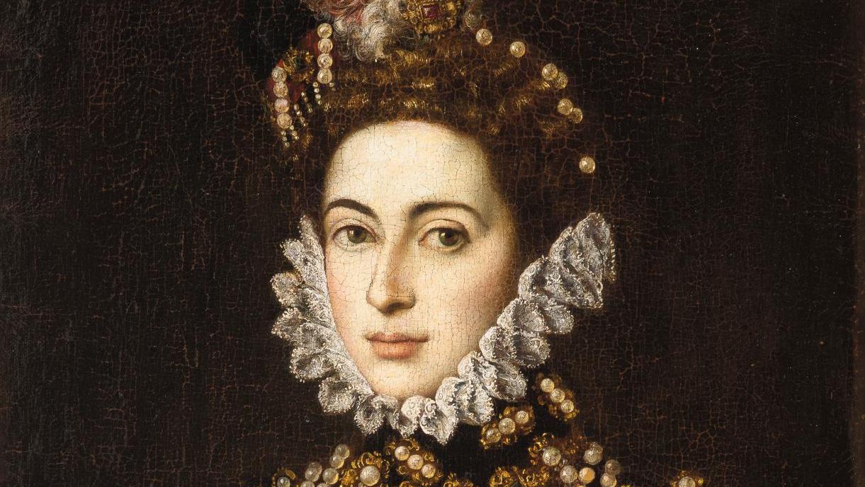 Attribué à Sofonisba Anguissola (vers 1535-1625), Retrato de la Infanta Catalina... Une infante d’Espagne sous le pinceau de sa professeure