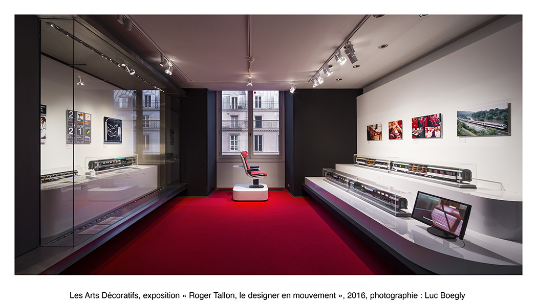 Exposition «Roger Tallon, le design en mouvement», Les Arts Décoratifs, Paris, 2016, soutenu par Erco.