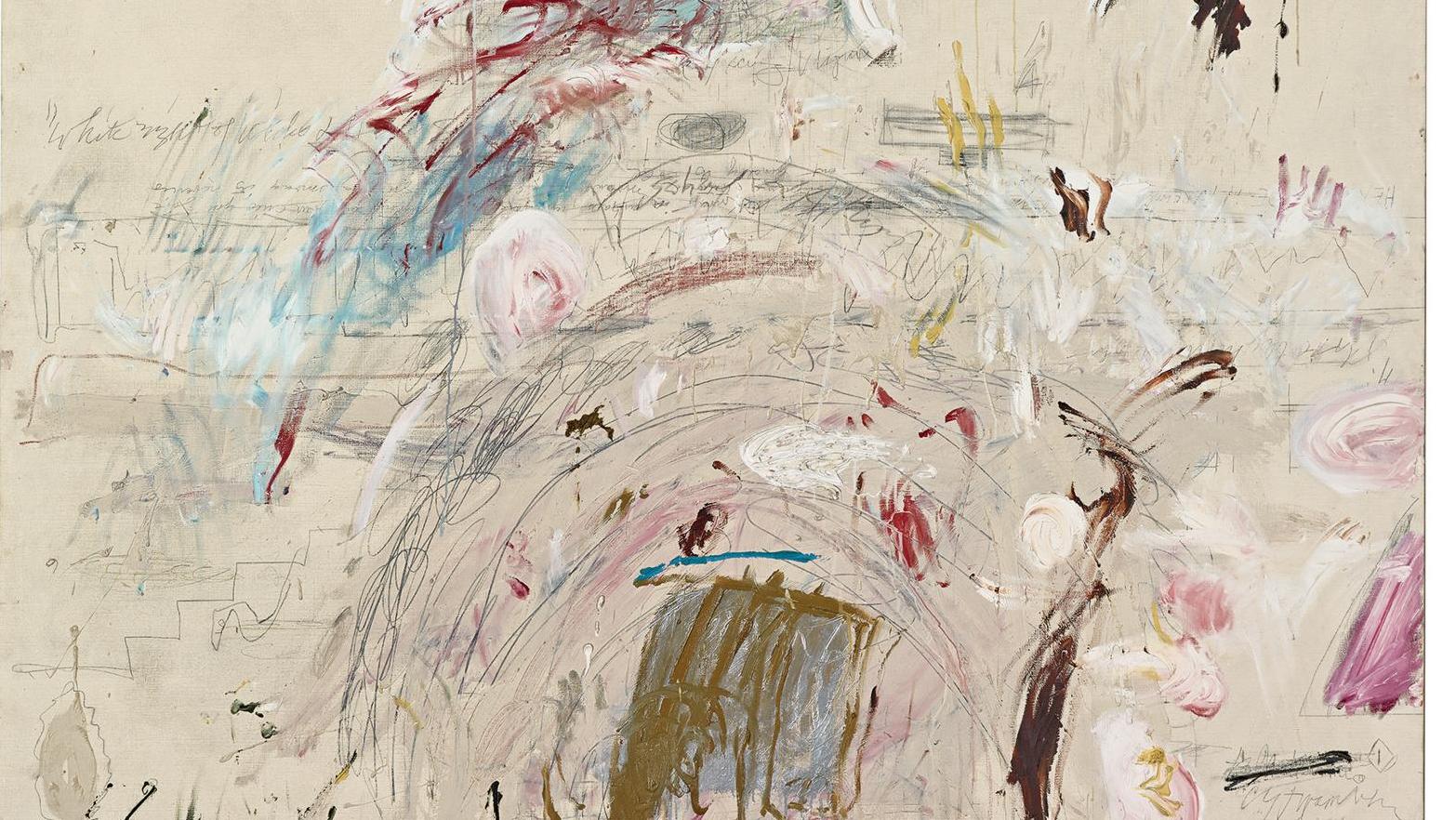 Cy Twombly (1928-2011), School of Athens, 1961, huile, peinture industrielle, crayon... Cy Twombly et la France, sous le signe de l’antique