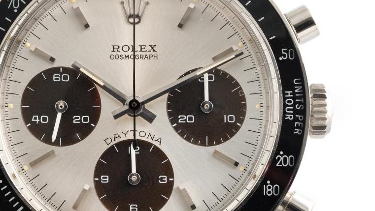 Rolex, cosmograph Daytona en acier, référence 6264/0, vers 1972, lunette fixe tachymétrique,... Icônes horlogères