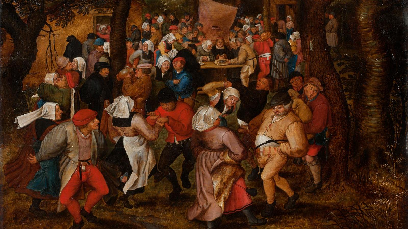 Pieter II Bruegel, aka the Younger (1564-1638), Les Noces Villageoises (Wedding dance... Bruegel at a Whirling Pace