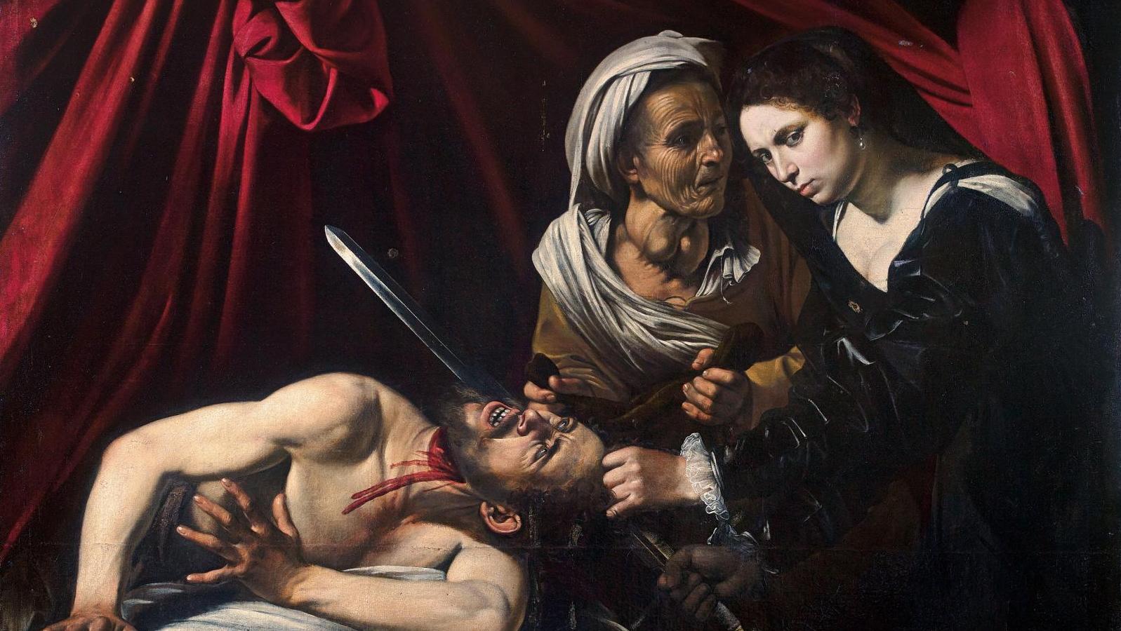 Attribué à Michelangelo Merisi, dit le Caravage (1571-1610), Judith tranchant la... Trésor national médiatique