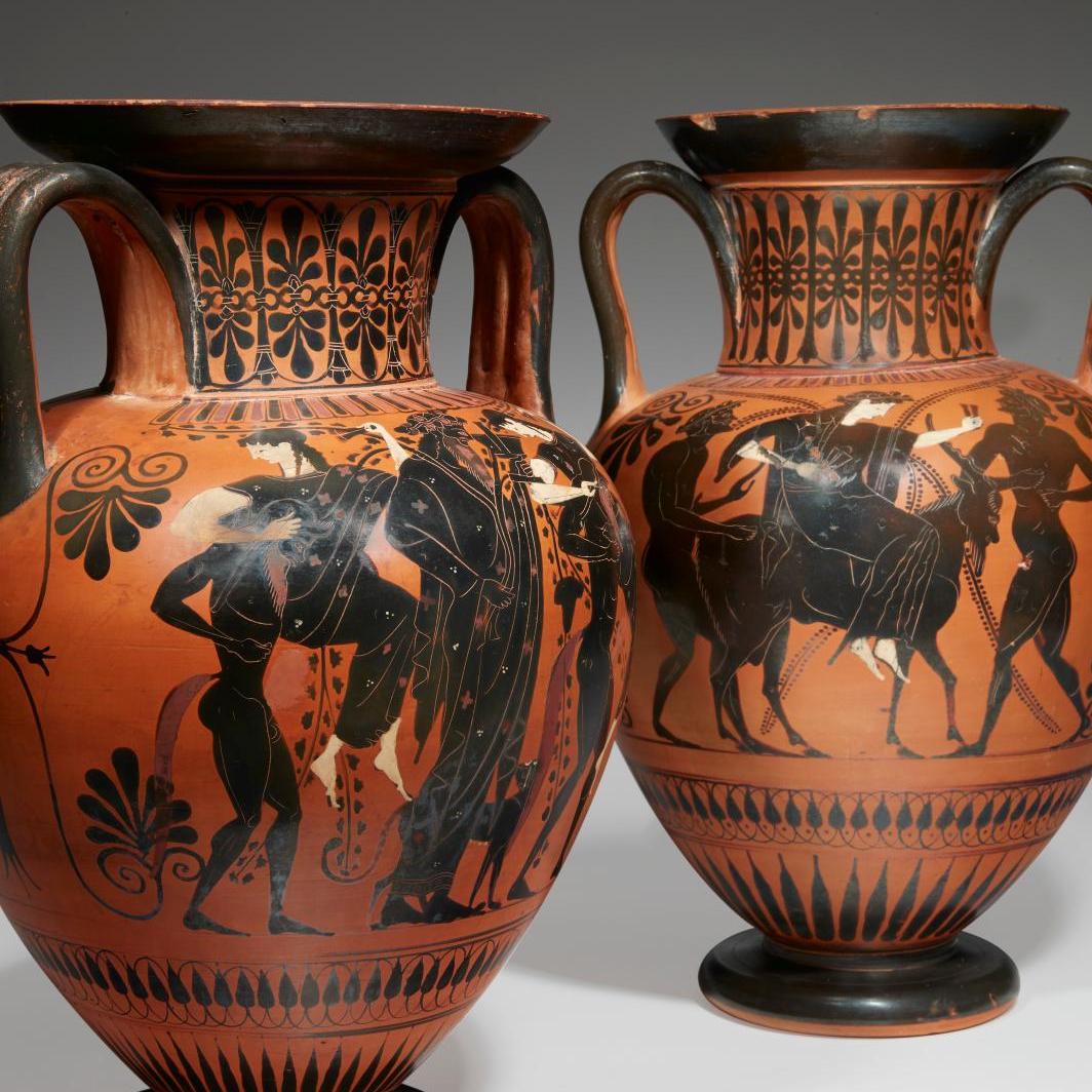 Two Attic Amphoras Pre-empted by the Louvre - Lots sold