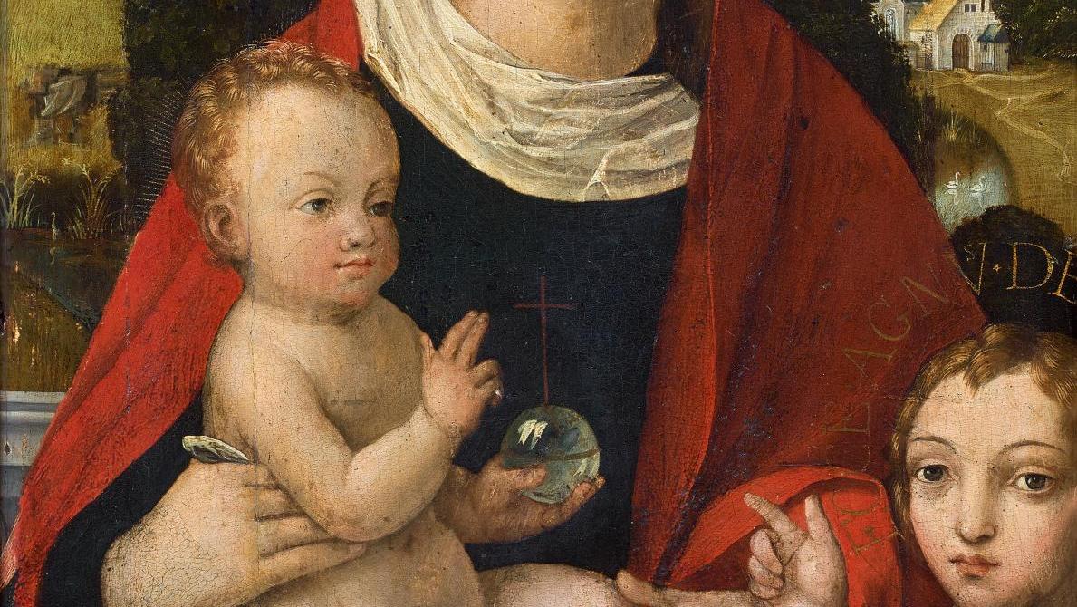 Francisco de Comontes (actif à partir de 1524-mort en 1565), Vierge à l’Enfant et... Amour maternel du nord au sud
