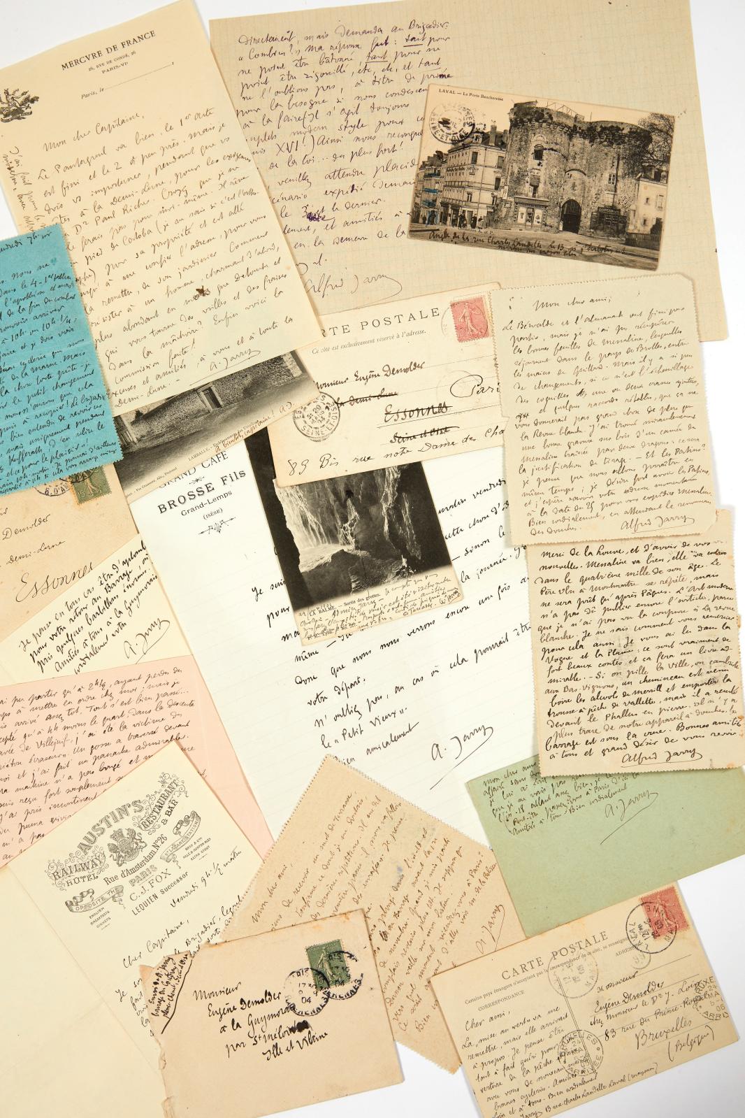 Alfred Jarry (1873-1907). Correspondance adressée à Eugène Demolder, 1901-1906. 23 lettres et cartes autographes inédites adressées par Alfred Jarry a