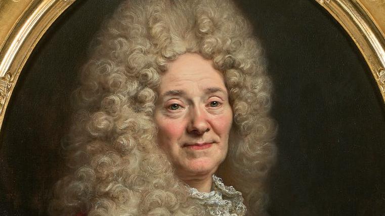 Nicolas de Largillière (1656-1746), Portrait d’homme en habit rouge, huile sur toile,... Le grand XVIIIe entre peinture et mobilier