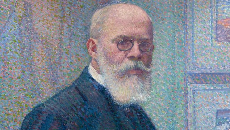 Théo Van Rysselberghe (1862-1926), Portrait de Louis Bonnier, 1903, huile sur toile,... Les amitiés artistiques de Louis Bonnier