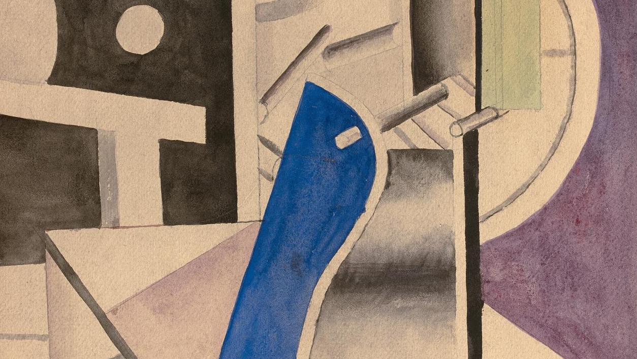 Fernand Léger (1881-1955), Dans l’usine, étude pour «Le Moteur», décembre 1918, aquarelle... Léger devient Léger