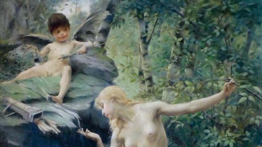 Paul François Quinsac (1858-1932), La Fontaine de jouvence, 1889, huile sur toile,... Quinsac, Patek Philippe, un livre d’heures…