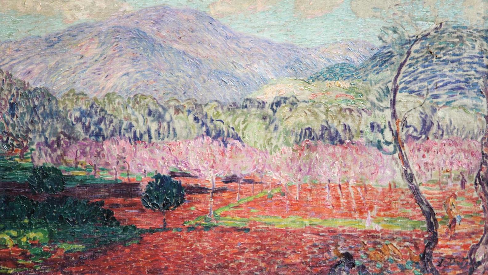Léon Detroy (1859-1955), Paysage aux oliviers, huile sur toile, 40 x 65 cm. Adjugé :... Visions et artistes de la Méditerranée