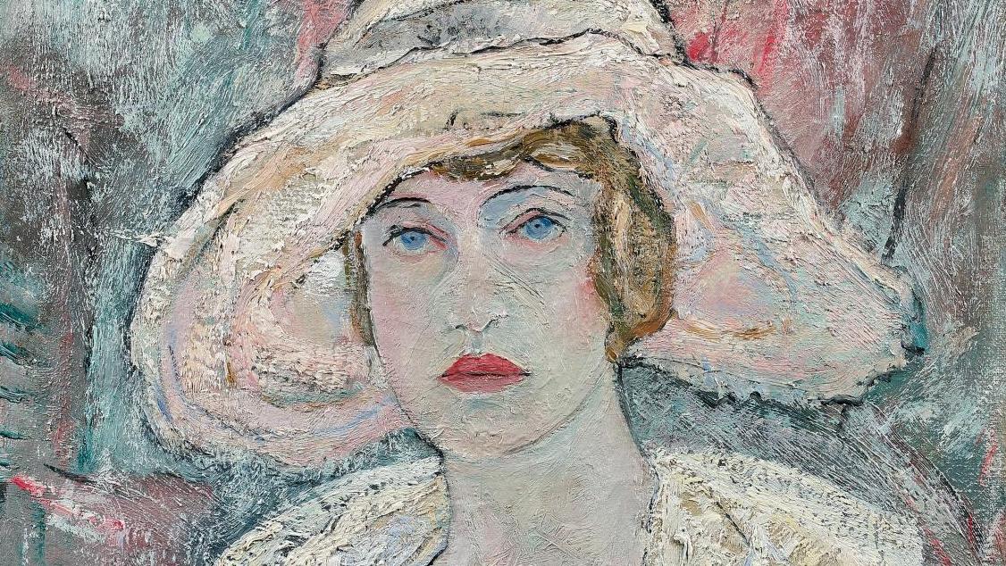 Alberto da Veiga Guignard (1896-1962), Portrait de jeune femme, 1928, huile sur toile,... Dans un programme panaché, victoire brésilienne