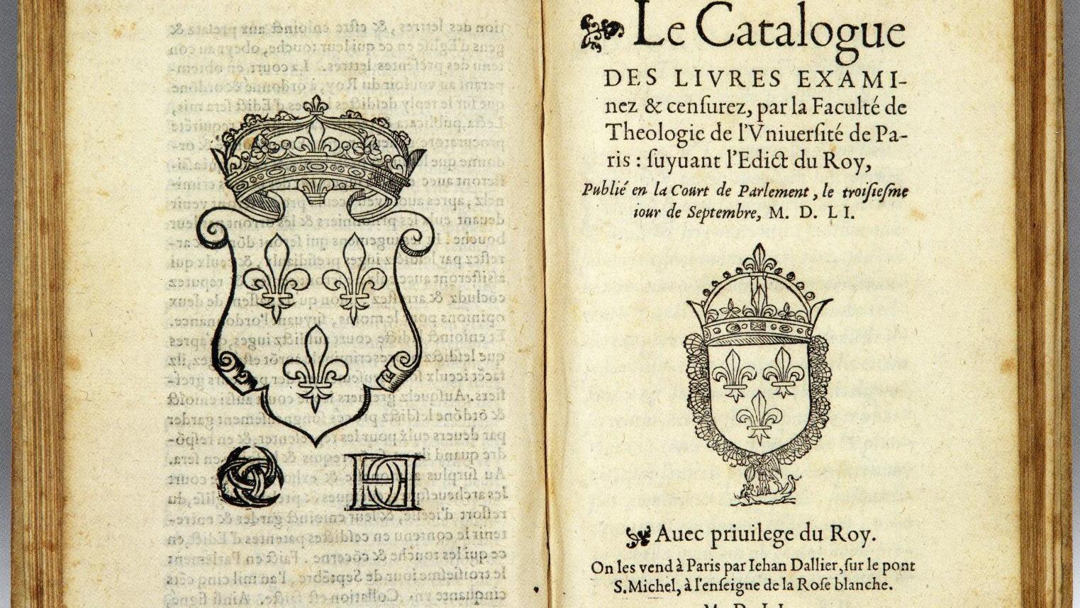9 677 € frais compris, première refonte des catalogues existants de 1551, relié en... Le coût de la censure
