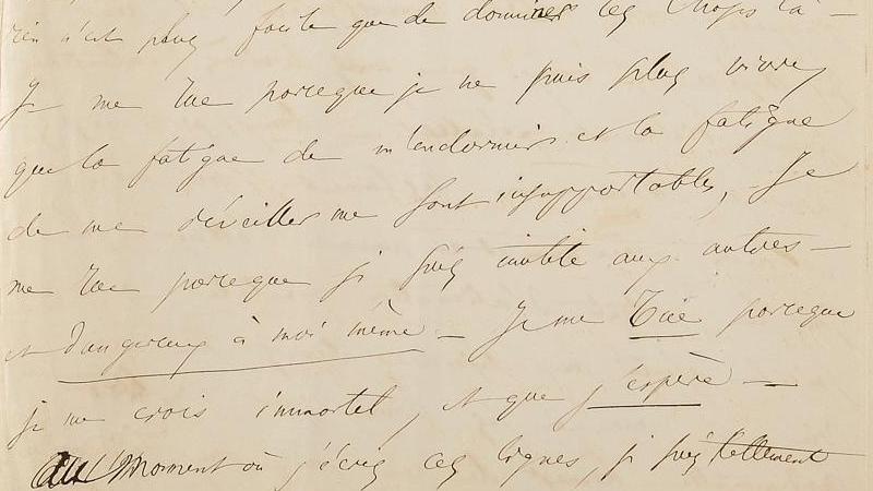 Charles Baudelaire (1821-1867), lettre autographe signée «C. Baudelaire», à Narcisse... Baudelaire intime