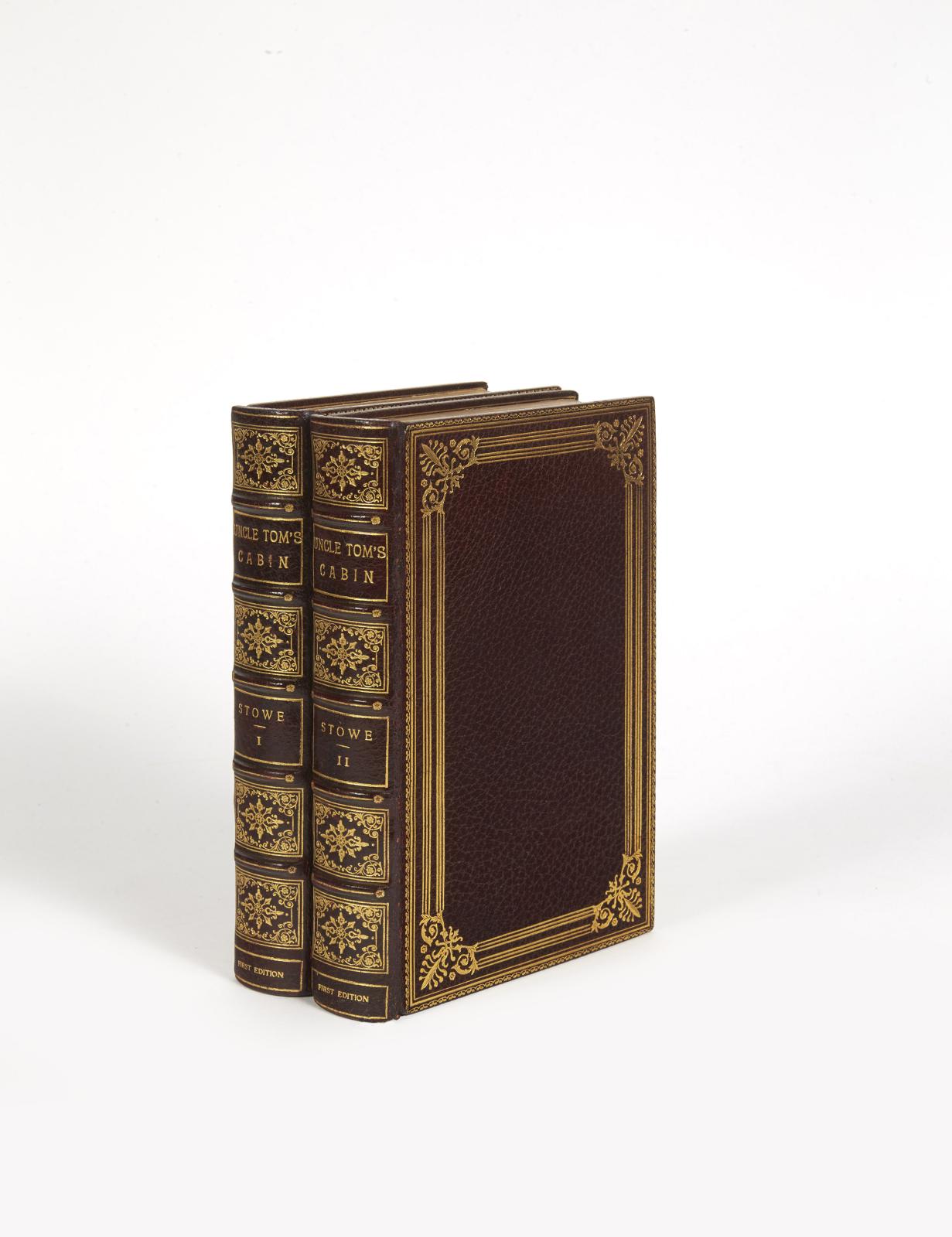 Harriet Beecher Stowe (1811-1896), Uncle Tom’s Cabin; or, Life among the Lowly, Boston, John P. Jewett & Company, 1852. 2 volumes in-8°, 3 planches ho