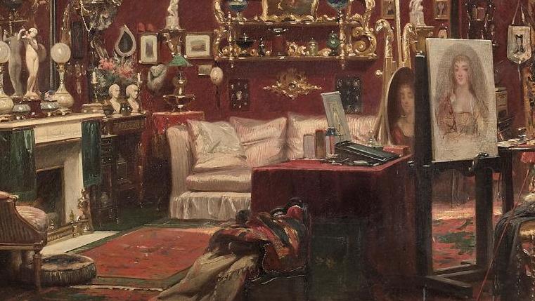 Sébastien-Charles Giraud (1819-1892), Salon-atelier de la princesse Mathilde, rue... Le temps retrouvé de la princesse Mathilde au palais Fesch