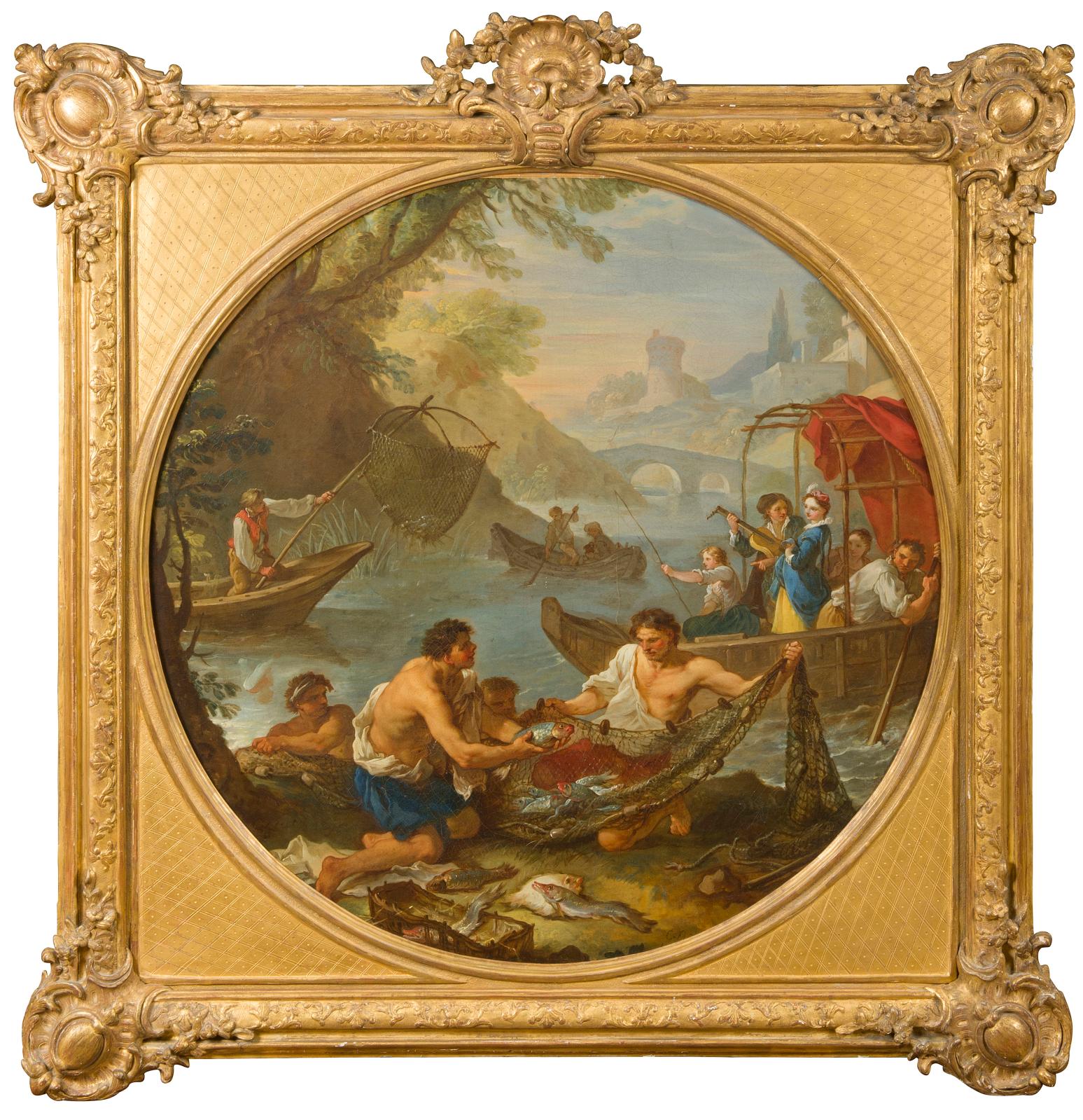 Charles Joseph Natoire (1700-1777), La Pêche, huile sur toile, 89 x 94 cm. Adjugé : 164 320 € 
