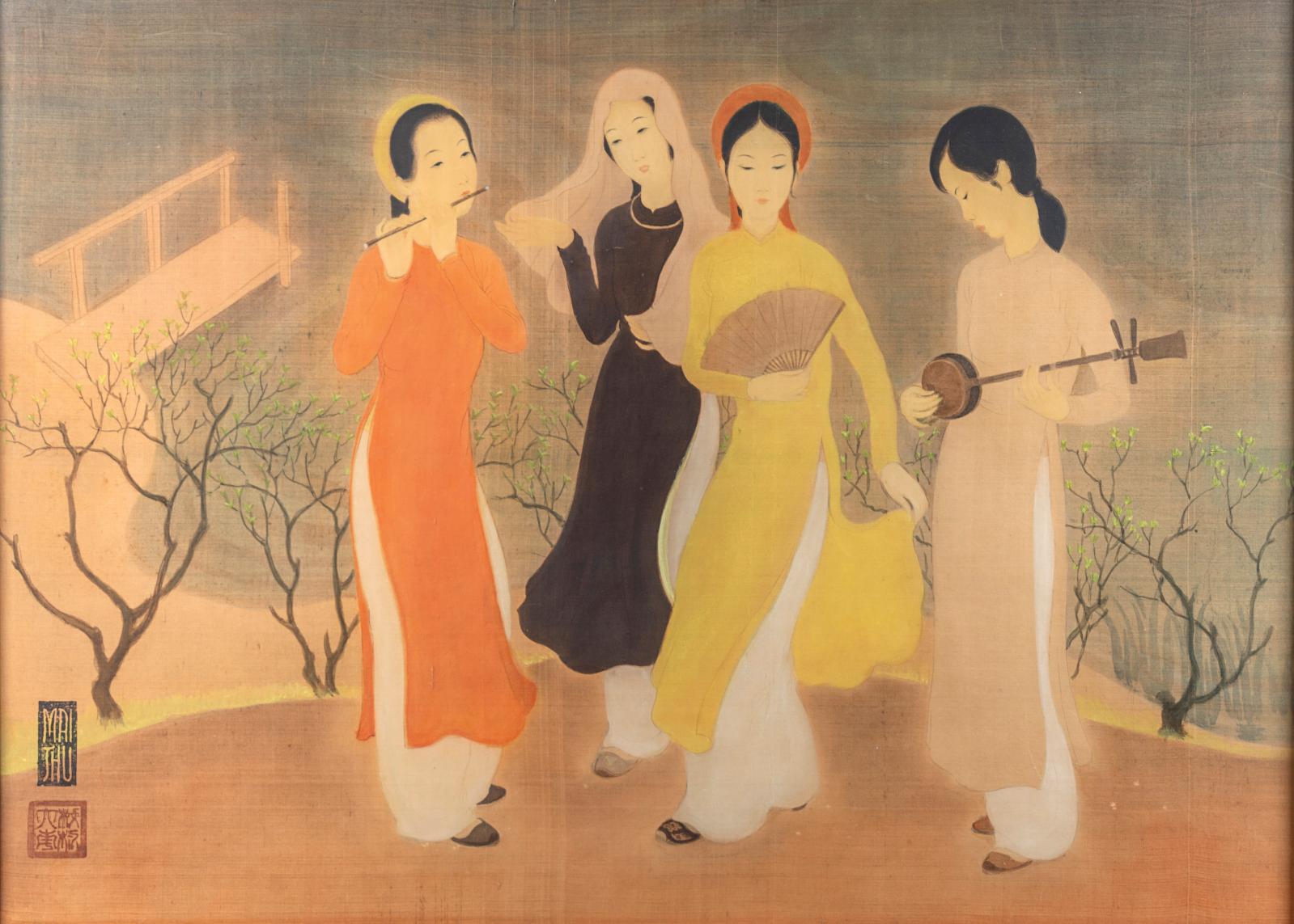 Scènes intimistes de Mai-Thu, portrait de Combas et danseuses de Cosson