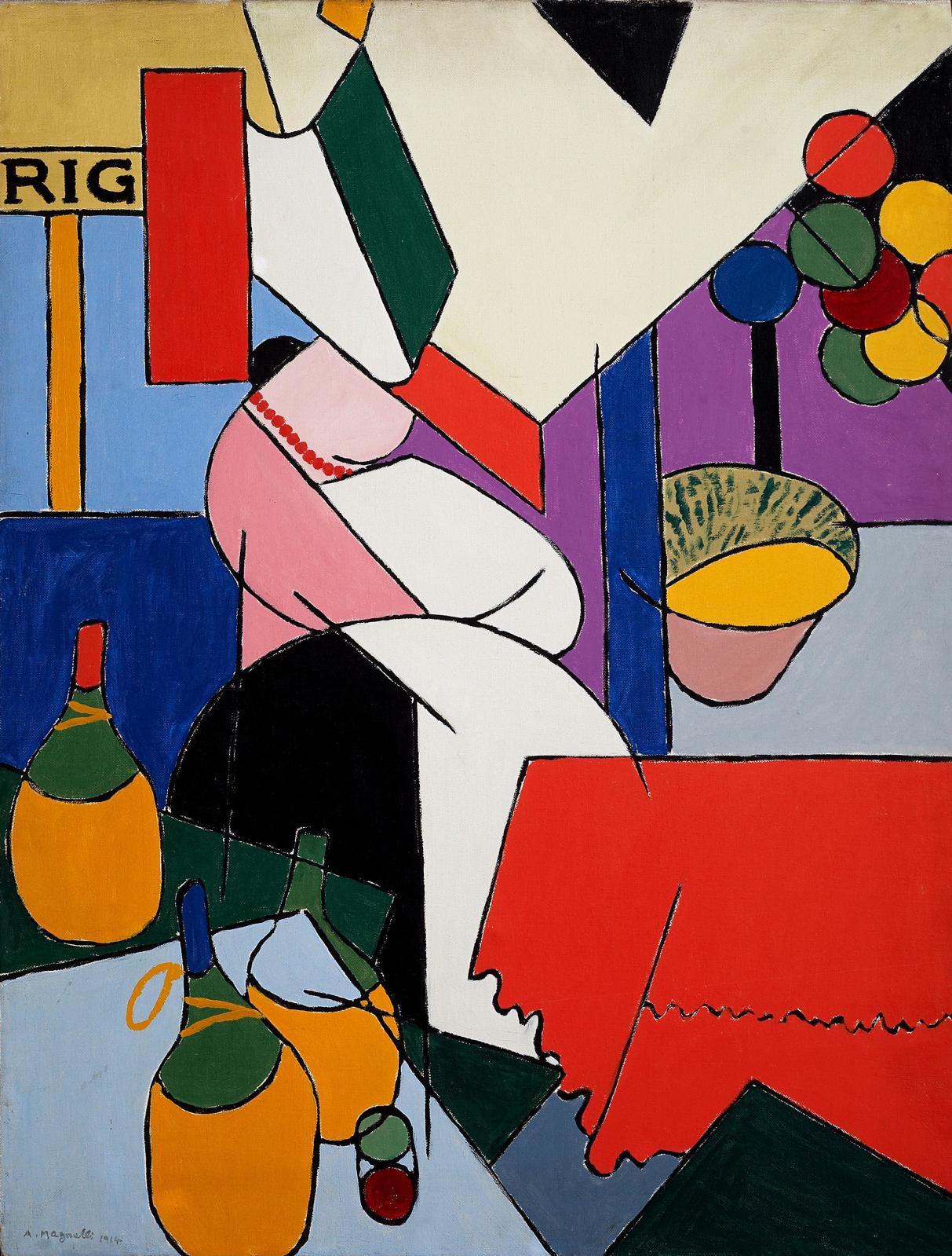 Alberto Magnelli (1888-1971), La Foire, 1914, huile sur toile, 100 x 75 cm.