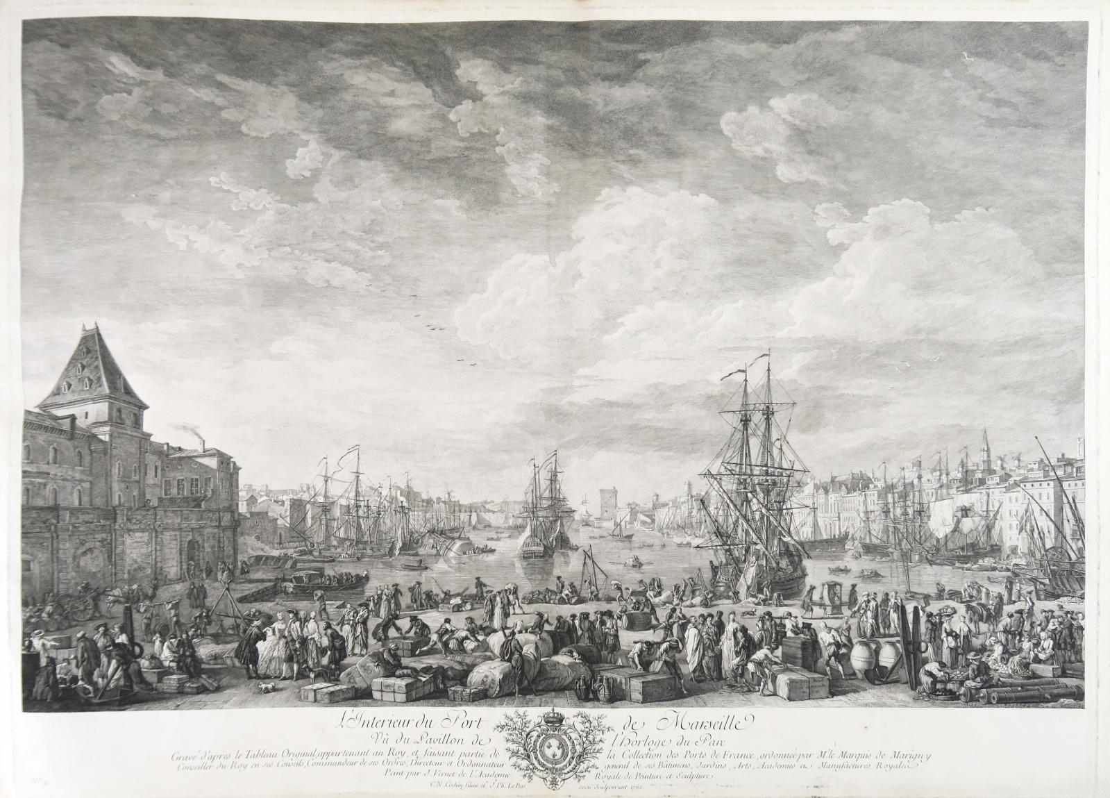 Estimé 20 000/25 000 €, ce rare album grand in-folio de la Collection des vues des ports de mer en France, peints pour Louis XV par Claude-Joseph Vern