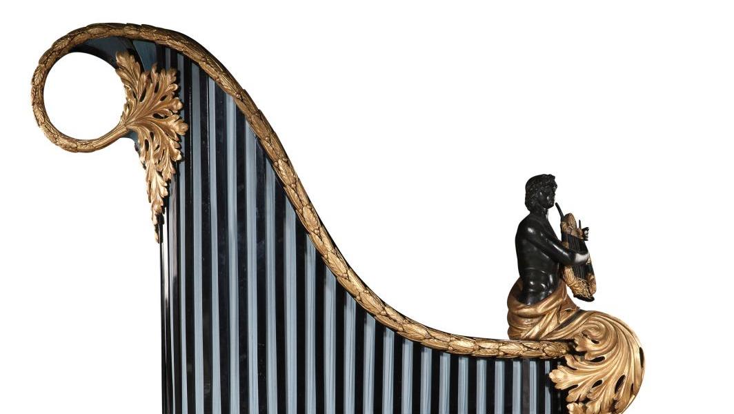 Viennese work, ca. 1810, giraffe piano with portraits of Emperor Napoleon and Marie-Louise... A Passion for Heritage