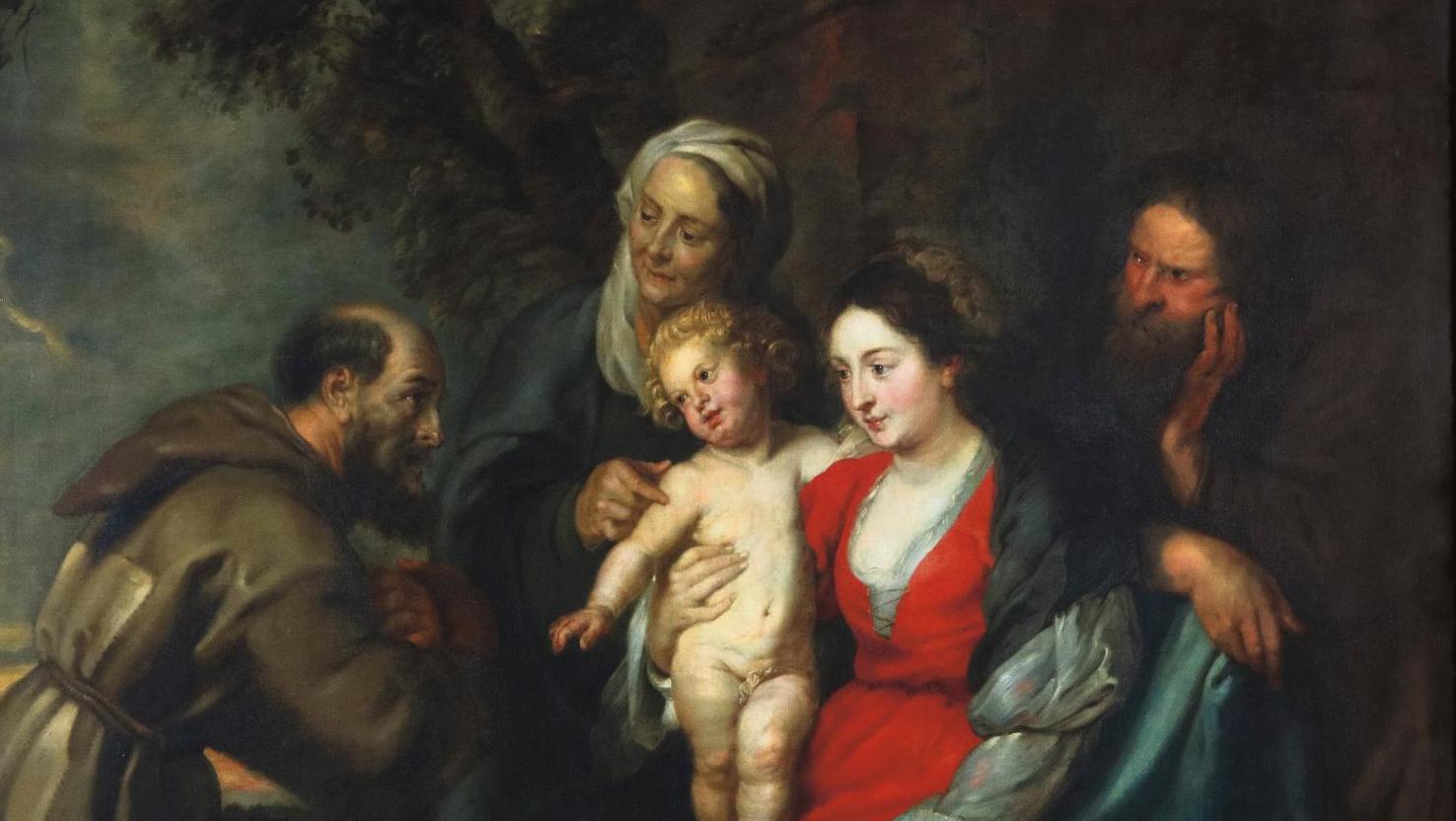 Pierre Paul Rubens et son atelier (1577-1640), La Sainte Famille avec saint François... Mission accomplie pour Rubens et son atelier