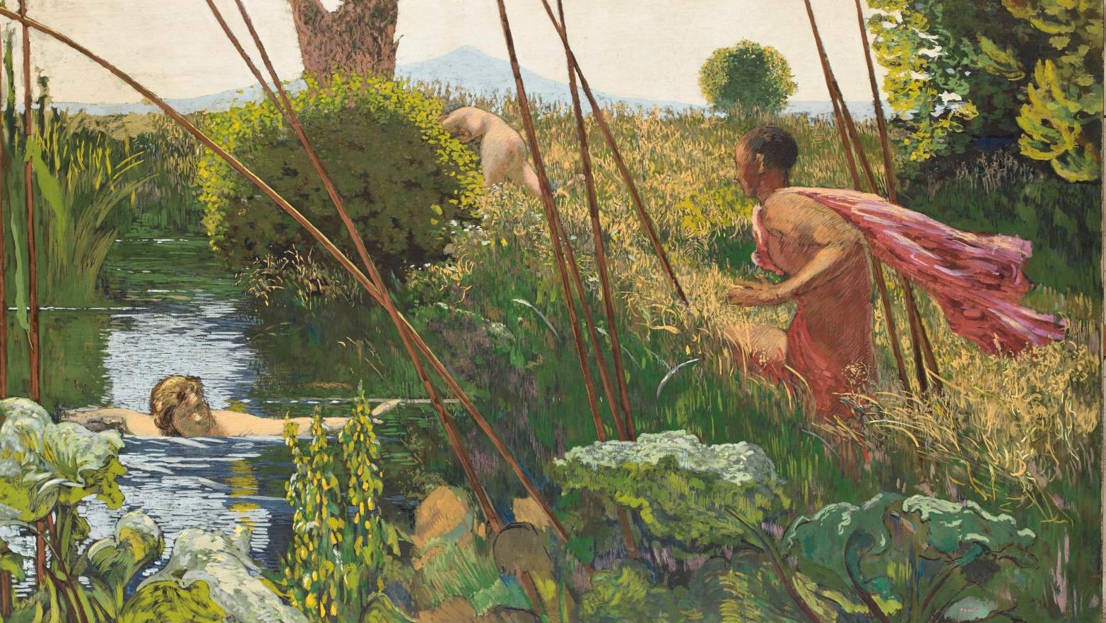Ker-Xavier Roussel (1867-1944), L’Après-midi d’un faune, vers 1930, peinture à la... Ker-Xavier Roussel. Jardin privé, jardin rêvé à Giverny