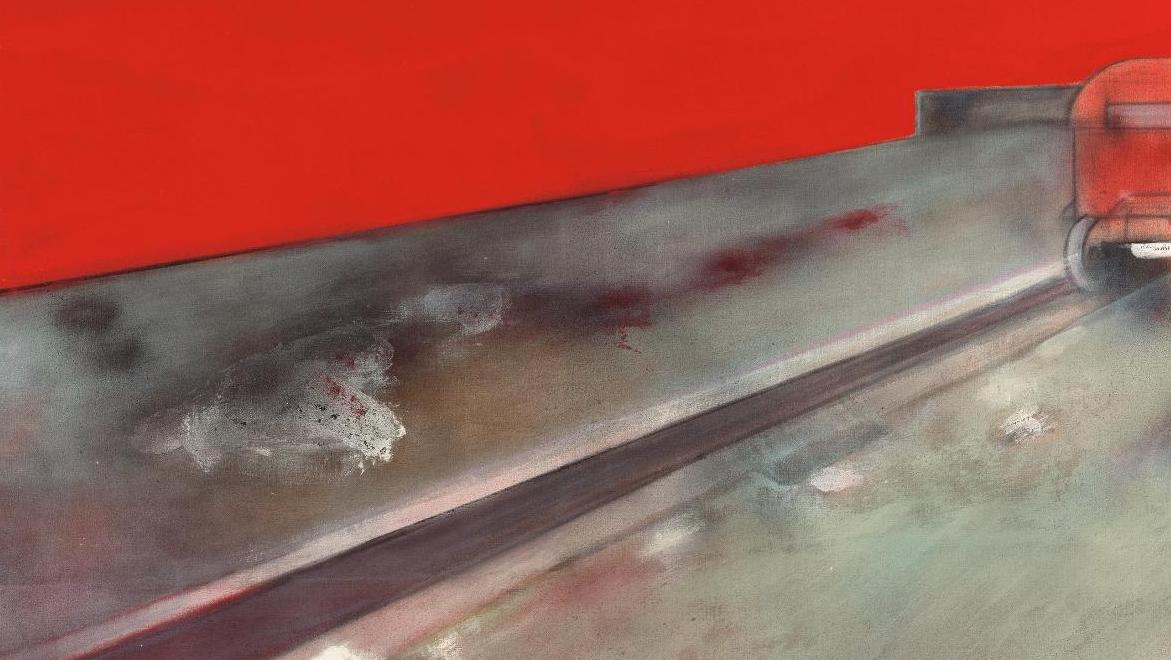 Francis Bacon (1909-1992), Street Scene (with Car in Distance), 1984, huile sur toile,... Centre Pompidou : Bacon et ses lectures, ou les dangers de l’entre-soi 