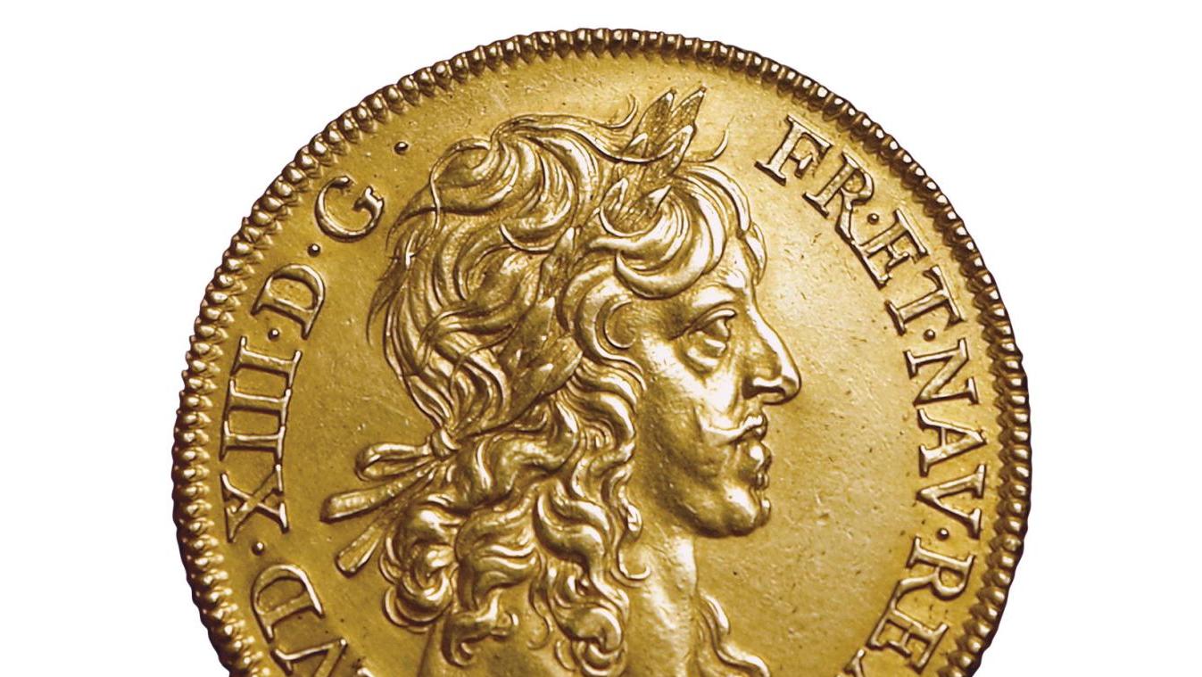 Louis XIII (1610-1643), 4 Louis, 1640, weight: 26.86 g.Result: €288,000  Triumph for a Rare Louis XIII Coin