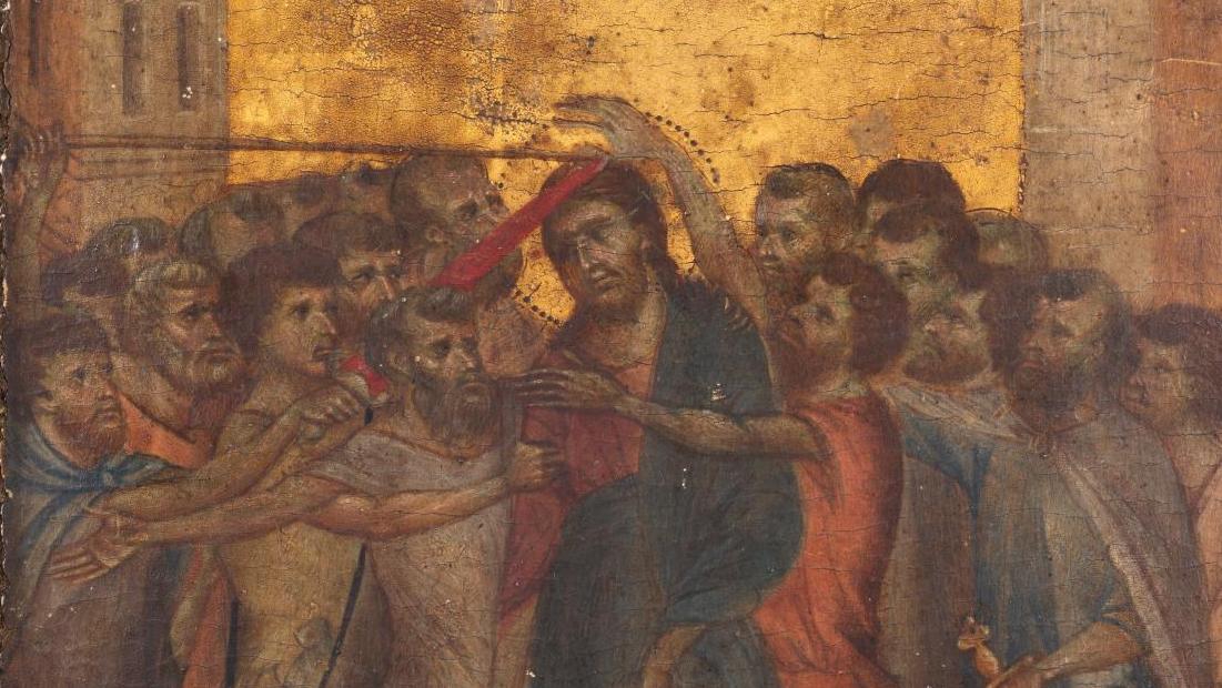 Cenni di Pepo, also known as Cimabue (known 1272 to 1302), Le Christ moqué (Christ... A Rare Cimabue 