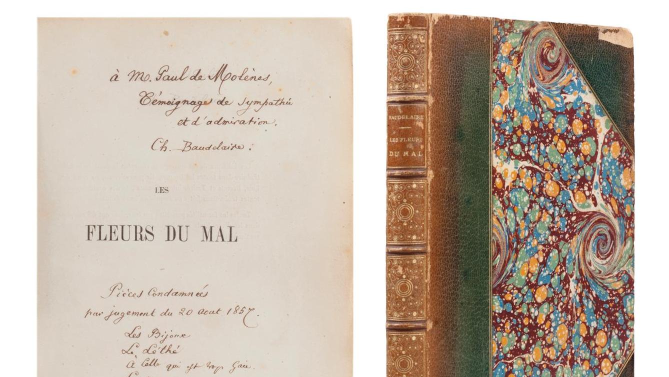Charles Baudelaire (1821-1867), Les Fleurs du mal (Paris, Poulet-Malassis et de Broise,... Affinités littéraires