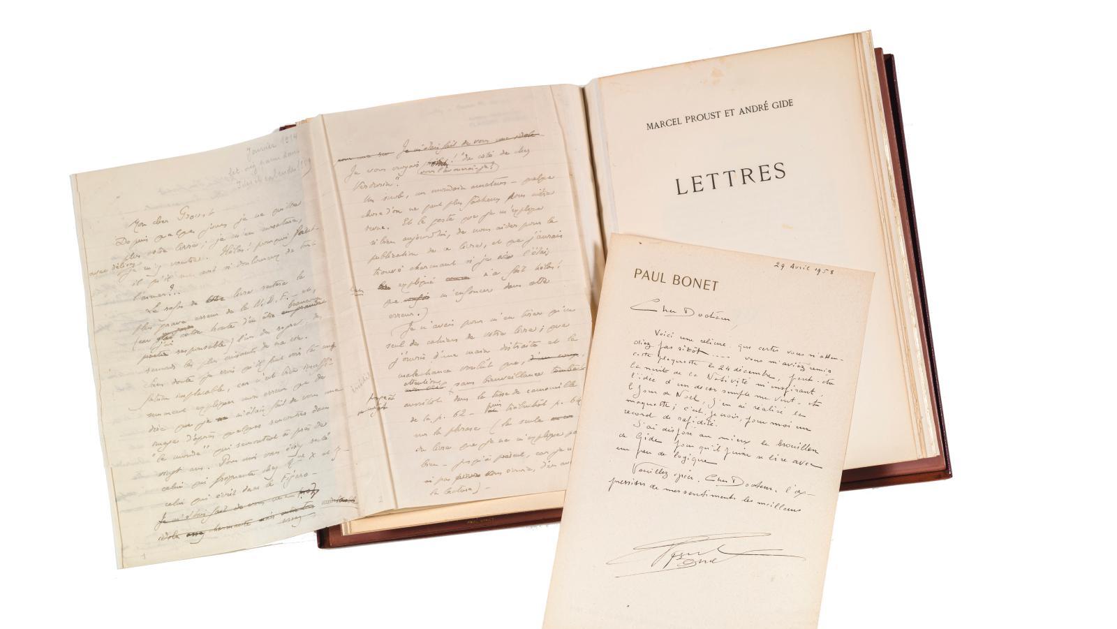 Marcel Proust André Gide (1869-1951), manuscrit autographe signé, vers les 10-11 janvier... De mains de maîtres 