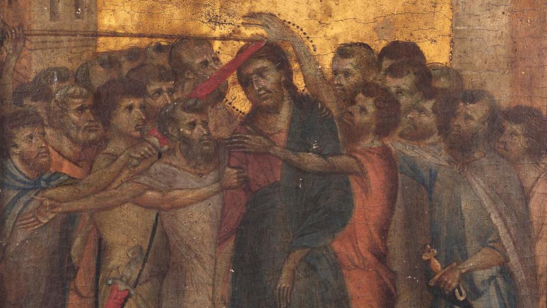 Cenni di Pepo, dit Cimabue (documenté en 1272, mort en 1302), Le Christ moqué, élément... Cimabue, une première historique à Senlis