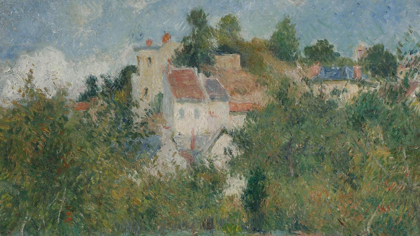Camille Pissarro (1830-1903), Le Jardin de Maubuisson, l’Hermitage, Pontoise, huile... Pissarro, une bonne nature