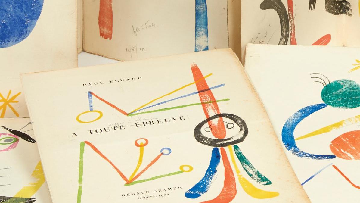 Paul Éluard (1895-1952), Joan Miró (1893-1983), À toute épreuve, Geneva, Gérald Cramer,... The Kahn Library: Dada-Surrealist and More…