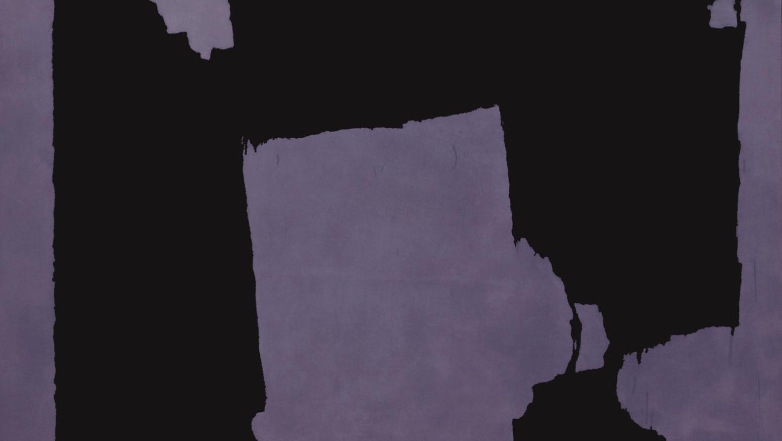 Charles Pollock, Untitled (Black), purple, 1961, huile sur toile.  Charles Pollock à la galerie ETC