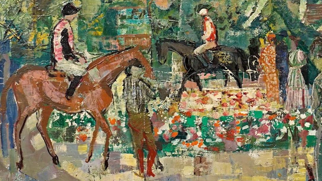 Emilio Grau Sala (1911-1975), Longchamp, 1963, huile sur toile, 60 x 73 cm. Estimation :... Grau Sala en piste