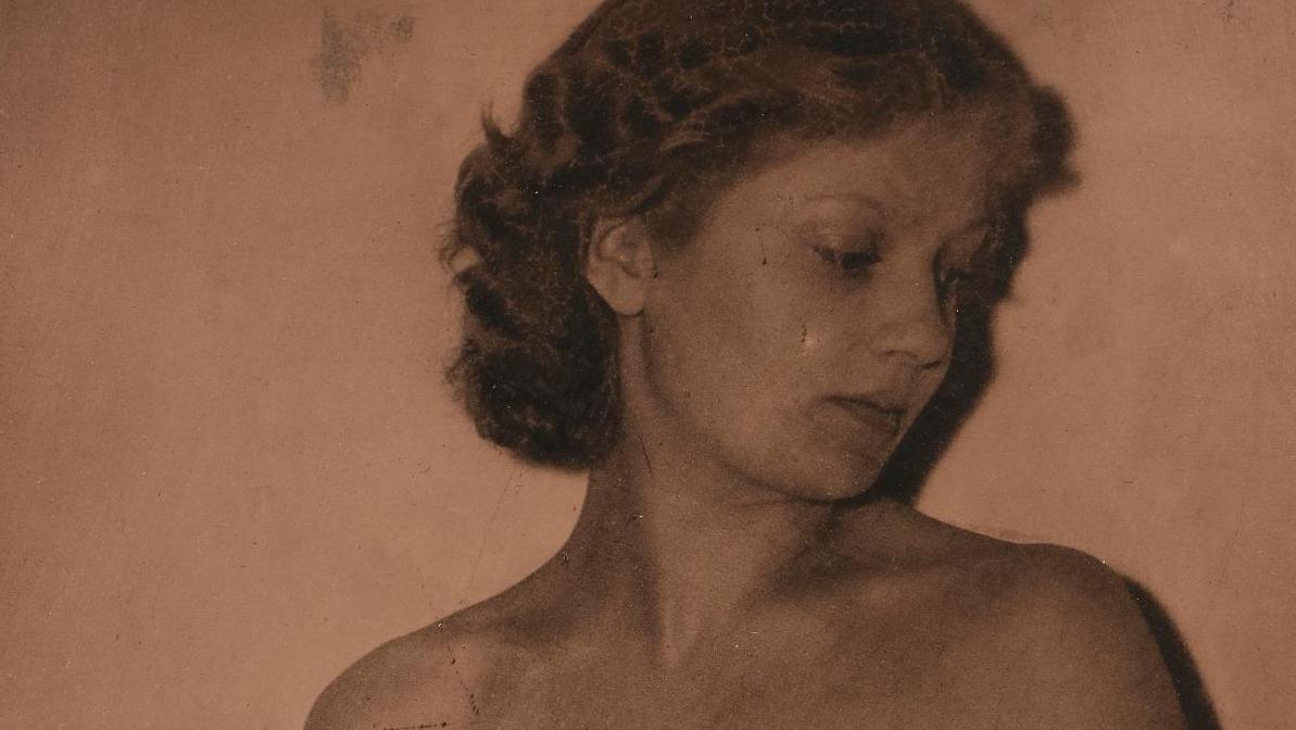 Laure Albin Guillot (1879-1962), La Déesse Cypris, 1946, planche 8, plaque de cuivre... Éloge de la volupté