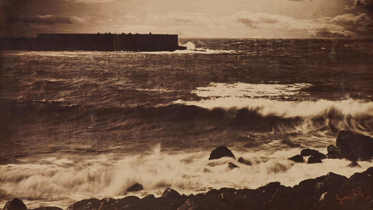 Gustave Le Gray (1820-1884), Grande vague, Sète no 17, printemps 1857 (Great Wave,... A Photographic Tsunami 