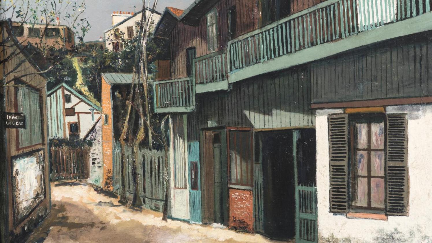 Maurice Utrillo (1883-1955), L’Ancien maquis à Montmartre, huile sur toile, 1914-1915,... Utrillo, promenade champêtre à Montmartre