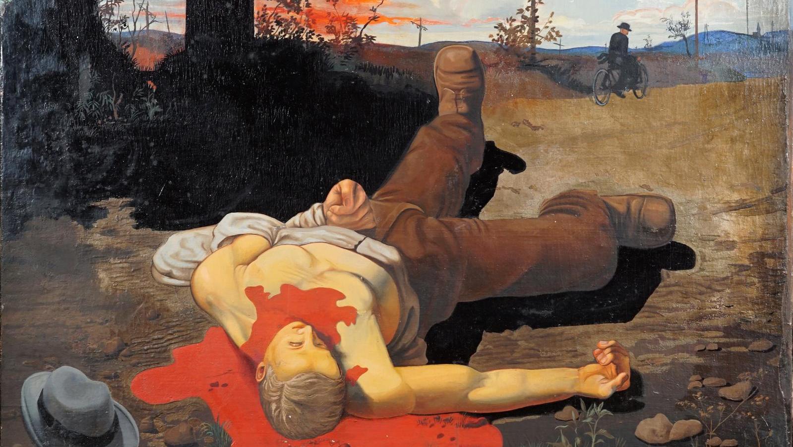 Alfred Courmes (1898-1993), L’Homme blessé (The Wounded Man), 1929, oil on canvas... 1929, a Key Year for Alfred Courmes