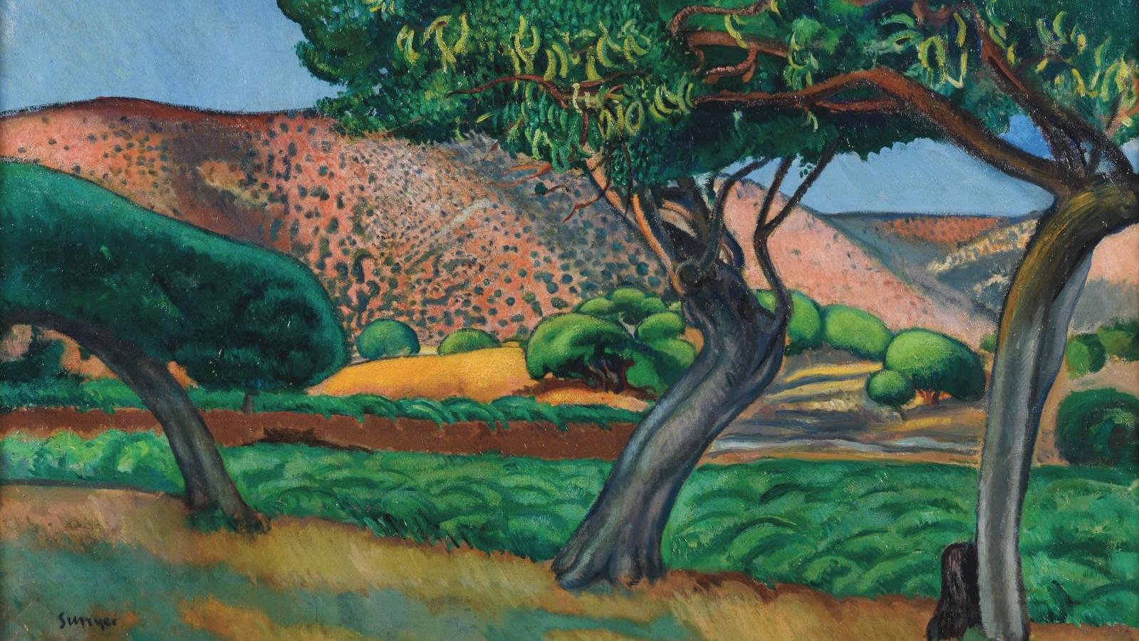 Joaquím Sunyer (1874-1956), Els Garrofers (The Carob Trees), 1909, oil on canvas,... Sunyer, Leading Exponent of Noucentism