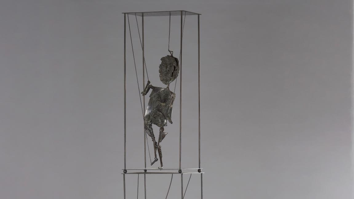 César (1921-1998), Les Marionnettes, 1955, triptyque vertical composé de trois épreuves en... Henri Creuzevault : une collection axée sur la sculpture