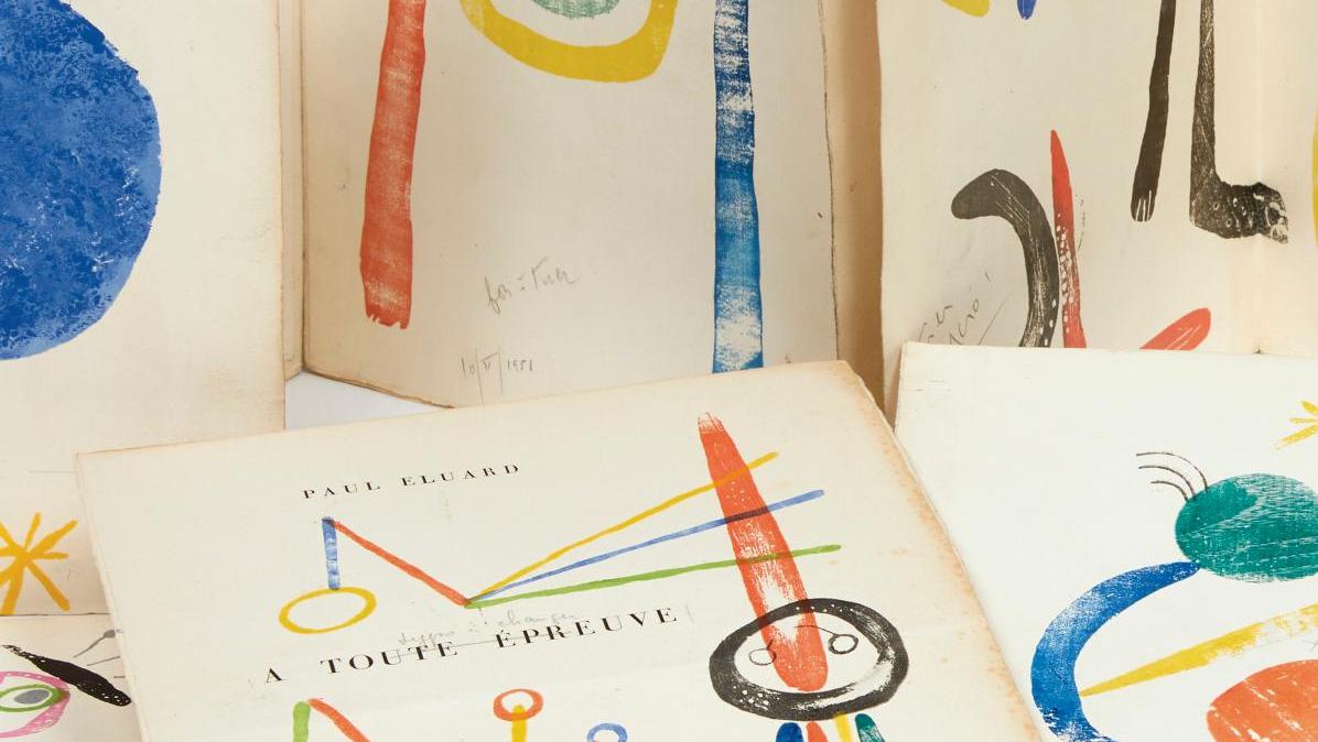 Paul Éluard (1895-1952), Joan Miró (1893-1983), À toute épreuve, Geneva, Gérald Cramer,... The Kahn Library: From Dreams to Reality
