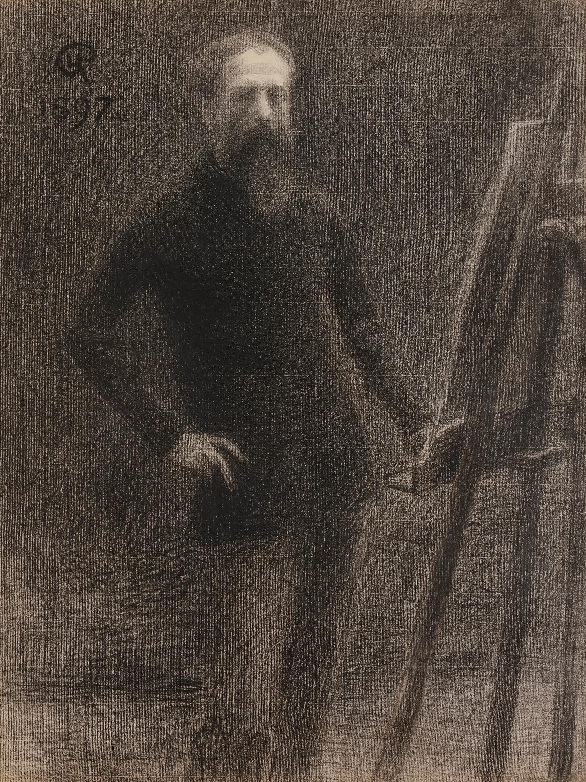 Hippolyte Petitjean : autoportrait pointilliste